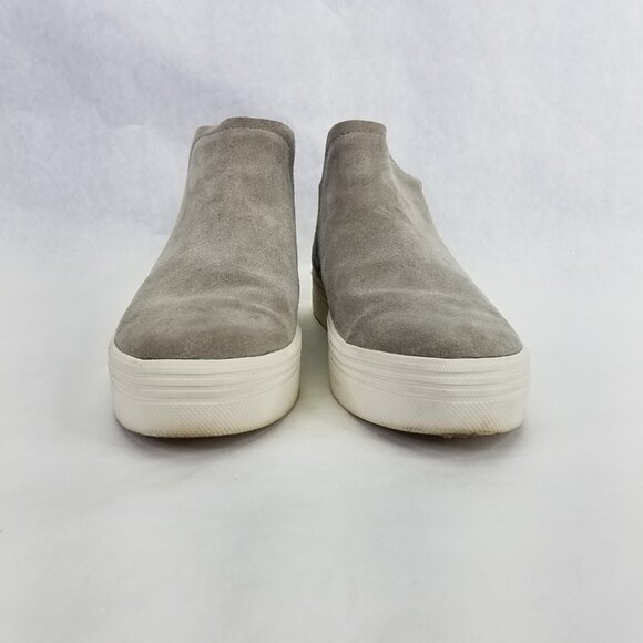 Dolce Vita Shoes Women’s 9.5 Tanya Gray Suede Platform High Top Sneakers Pull On - Picture 2 of 13